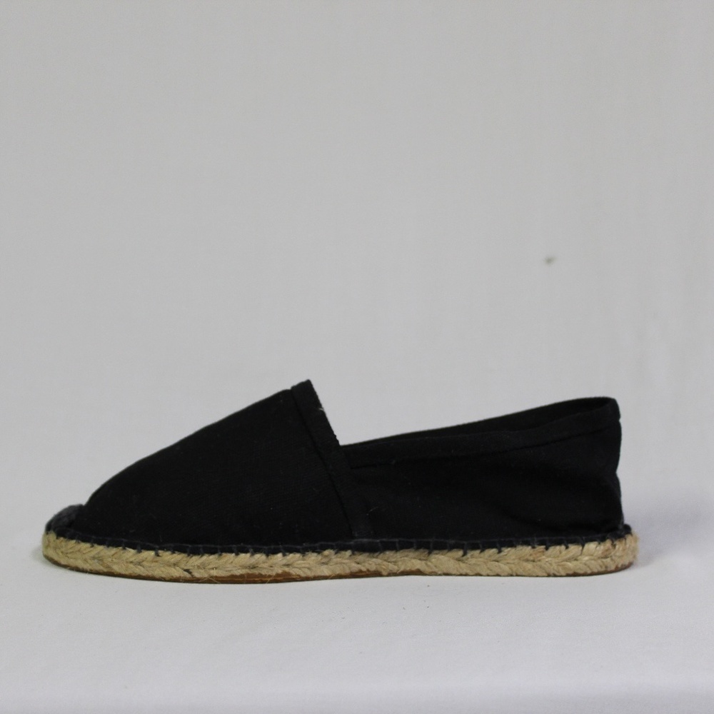 NWT Black Espadrille Slip On Shoes